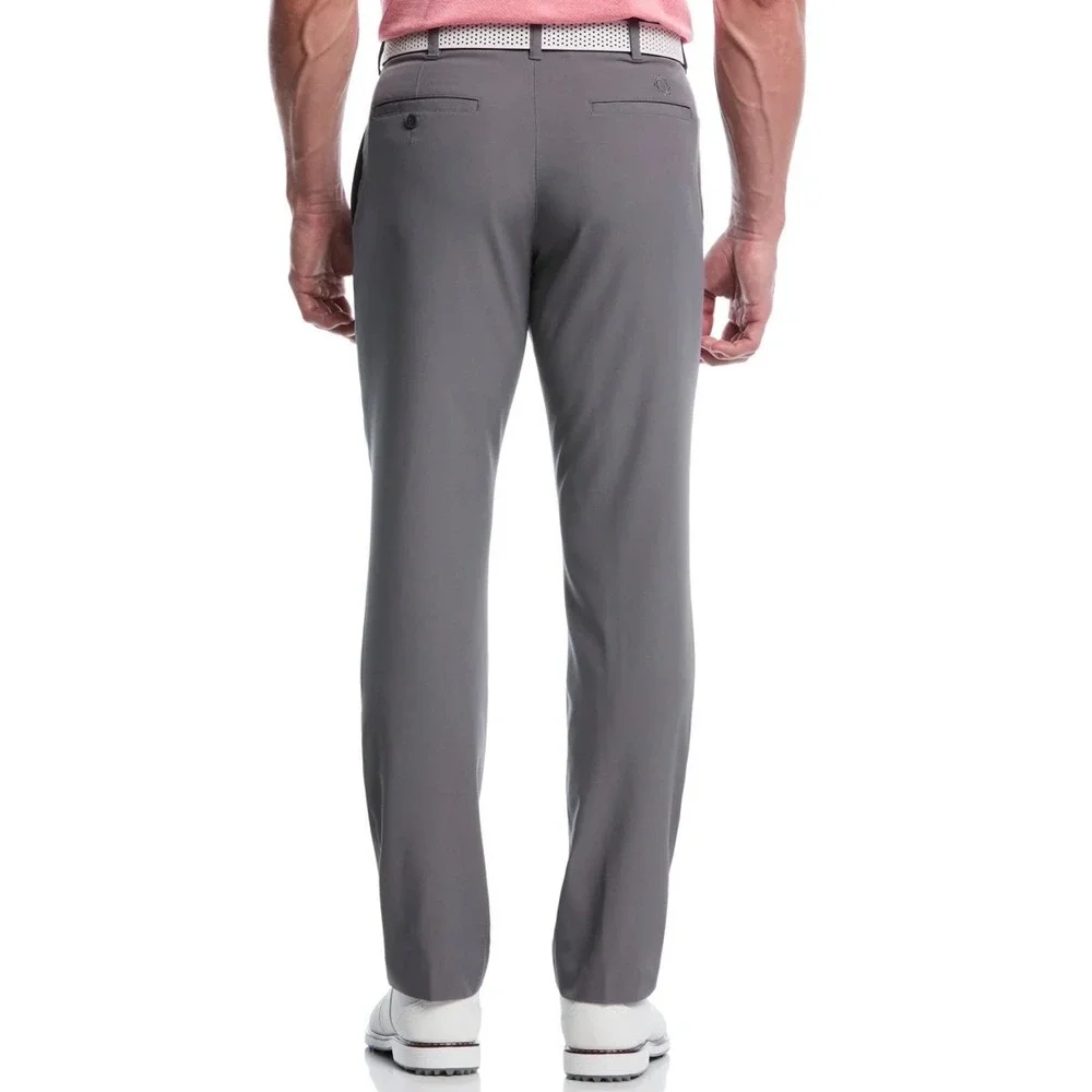 Ben Hogan Size 42 x 28 Men's 4-Way Stretch Flat Front Golf Pant Gray Pockets